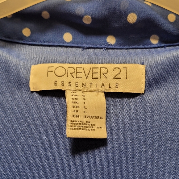 Blue and white polka dots dress. - Picture 2 of 2